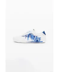 デジグアル レディース シューズ スニーカー Desigual Womens Frayed fabric sneakers White ホワイトのサムネイル