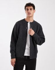 26ss H BEAUTY&YOUTH リネンクロップドクルーネックカーディガン