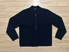 ユニクロ C フルジップアップ ニット ジャケット ネイビー アメリカL (韓国国内XL)