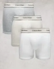 カルバンクライン メンズ アンダーウェア トランクス コットン Calvin Klein Heritage Cotton 3 pack boxer briefsgrayoyster Multi マルチカラー