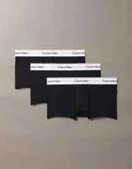 カルバンクライン メンズ アンダーウェア トランクス ローライズ コットン Calvin Klein Icon Cotton Stretch 3 pack low rise briefs Black ブラック