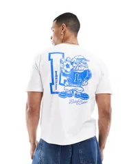 コットンオン メンズ トップス Tシャツ コットン クロップド グラフィック CottonOn Cotton On cropped fit London Mascot graphic tshirt WHITE ホワイト