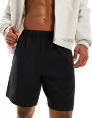 エイソス メンズ ボトムス ハーフパンツ・ショーツ ショートパンツ ASOS 4505 Icon 7 inch quick dry training shorts with zip pockets Black ブラック