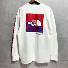 THE NORTH FACE ノースフェイス ロンT ロングスリーブ Tシャツ カットソー バックプリント グラフィック 長袖 トップス XL ホワイト 白 メンズ レディース SU-7-3