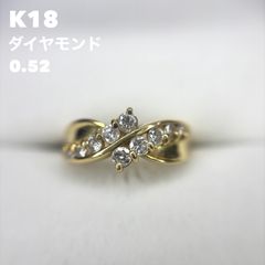 K18 ダイヤ0.74ct デザインV字素敵 鑑定済み！　Size14号 3g K18 ダイヤ0.74ct デザインV字素敵 鑑定済み！ Size14号 - メルカリ