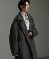 MONO-MART モノマート チェスターコート L グレー 無地 ロング丈 フードなし