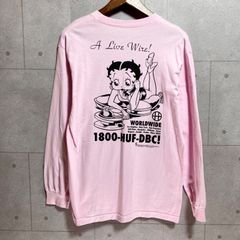 HUF × Betty boop ハフ ベティ コラボ ロンT ロングスリーブ Tシャツ 