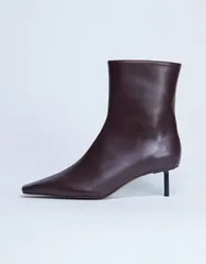 トップショップ レディース シューズ ブーツ・レインブーツ アンクル ブーツ レザー ヒール Topshop Narla premium real leather high pin heeled anのサムネイル
