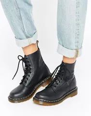 ドクターマーチン レディース シューズ ブーツ・レインブーツ 8 ホール ブーツ Dr Martens 1460 Pascal 8 eye boots Black virginia ブラック
