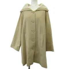 サマンサモスモス SM2 コート 麻 リネン混 M ベージュ フード付き 長袖 無地 /RN ■ECD001