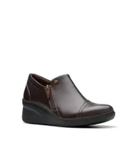 クラークス レディース シューズ パンプス Clarks Womens Collection Suttyn Zip Shoes Chocolate Leather チョコレート