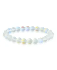 ブリング メンズ アクセサリー ブレスレット・バングル・アンクレット Bling Jewelry Natural Multi Color Round Beads 8MM Strand Stackable Stretch Bracelet Created moo