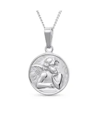 ブリング レディース アクセサリー ネックレス・チョーカー・ペンダントトップ レース Bling Jewelry Religious Roundisc Medal Guardian Sistine Angel Cherub Pendant Necklace S