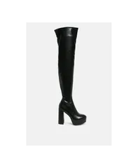 ロンドンラグ レディース シューズ ブーツ・レインブーツ プラットフォームブーツ プラットフォーム London Rag bubble platform boot Black pu ブラック