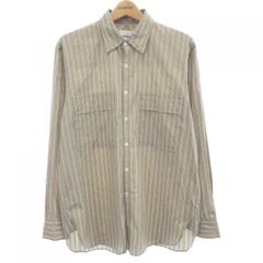 美品】 :colon コロン CSH-4 ストライプ シャツ 白×青 M - メルカリ