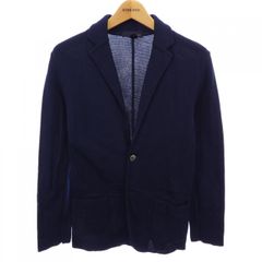 希少XXL！ラルディーニ LARDINI アルパカ混 ニットジャケット 紺