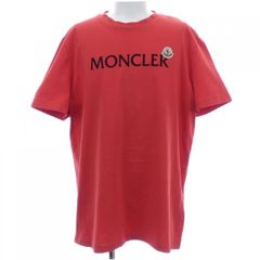 美品 MONCLER Tシャツ ワッペン レッド 赤 S 国内正規品 3S743 - メルカリ