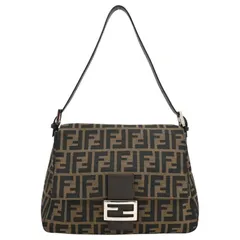 フェンディ ズッカ ロゴ マンマバケット ショルダーバッグ Aランク fe45102hk