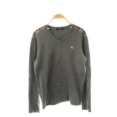 バーバリーブラックレーベル BURBERRY BLACK LABEL Tシャツ カットソー 長袖 2 チャコールグレー マルチカラー /ES ■ECE003