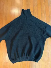 M バレンシアガ ハーフ ジップアップ ニット