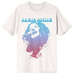 애니메이션 캐릭터 맨즈 탑스 T셔츠 그래픽 Licensed Character Mens Janis Joplin TwoColor Graphic Tee Offwhite 오프