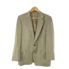 バーバリーズ Burberrys ジャケット 175A6 グレー 緑 グリーン チェック柄 長袖 WM242-627-07 /CK1 ■GY58