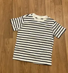 ストライプ半袖Tシャツ 白黒 H&M