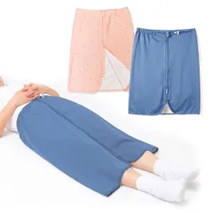[SALUDABLE] 介護 防水巻きスカート おねしょシーツ 大人 尿漏れ防止 生理 カバー 男女兼用 (ブルー, XL) [ブルー] [XL]