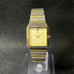 SEIKO ドルチェ 腕時計 スクエア ゴールド/シルバー タングステン 171