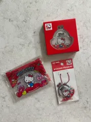 ハローキティ 50周年 グッズ セット (キーホルダー、ポーチ)