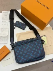 ルイヴィトン シャドウ ツリー メッセンジャーバッグ ブルー