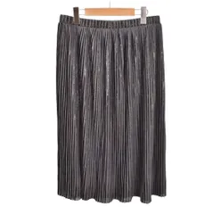 ザラ ZARA プリーツスカート ロング M グレー ■GY58