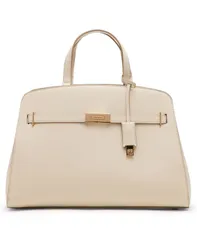 アンクライン レディース アクセサリー ベルト Anne Klein Large Belted Satchel with Convertible Strap White ホワイトのサムネイル