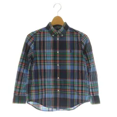 ラルフローレン RALPH LAUREN キッズ ボタンダウンシャツ 長袖 チェック 7 ネイビー /MY ■OS ■ECB001