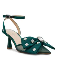 ベッツィジョンソン レディース シューズ パンプス ヒール Betsey Johnson Womens Mark Bow Stiletto Heel Pumps Emerald エメラルドのサムネイル