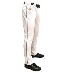 新品 ストレートフィットパンツ ライン加工付き 足掛け dxa0321 ネイビーライン Lサイズ