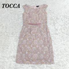 TOCCA トッカ 花柄刺繍 ノースリーブワンピース ピンク サイズ2 М 