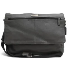 コーチ／COACH バッグ ブリーフケース ビジネスバッグ 鞄 ビジネス メンズ 男性 男性用 レザー 革 本革  F70367 Trans Atlantic Leather E/W Messenger Bag トランスアトランティック フラップ式 シボ革 シ