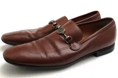 グッチ／GUCCI ビットローファー シューズ 靴 メンズ 男性 男性用 レザー 革 本革 ブラウン 茶  189991 ホースビット スリッポン