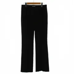 トゥービーシック TO BE CHIC パンツ スラックス 40 黒 ブラック 無地 フルレングス ストレート /GG ■ECD001