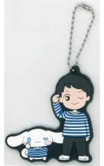 【中古】ストラップ シナモロール×永田 ランダムラバーストラップ 「オモコロチャンネル×サンリオキャラクターズ」