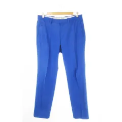 マンシングウェア MUNSINGWEAR スラックスパンツ ゴルフ センタープレス ストレッチ 85 青 ブルー /CK18 ■GY61