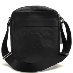 コーチ／COACH バッグ ショルダーバッグ 鞄 メンズ 男性 男性用 レザー 革 本革 ネイビー 紺  F11741 Charles Flight Bag In Signature Crossgrain Leather チャールズ フライトバッグ シグネチャ