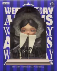 【中古】ぬいぐるみマスコット・ぬいぐるみバッジ SKULLPANDA × Wednesday Plush (Nevermore Academy Uniform Version)