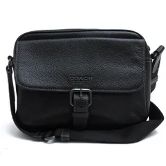 コーチ／COACH バッグ ショルダーバッグ 鞄 メンズ 男性 男性用 レザー 革 本革 ブラック 黒  C5399 Hudson Crossbody ハドソン クロスボディ クロスボディ メッセンジャーバッグ シボ革 シュリンクレザー