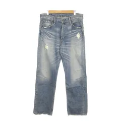 リーバイス Levi's 503 デニムパンツ ジーンズ 34-33 青 ブルー インディゴ ウォッシュ加工 ダメージ加工 /MN18 ■ECD001