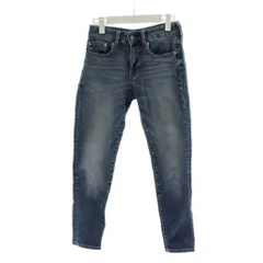 プラステ PLST デニム ジーンズ 24 青 ブルー 無地 長ズボン ウォッシュ加工 フルレングス /PP ■GY60