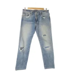 リーバイス Levi's 511 ジーンズ W32 L32 青 ブルー インディゴ ダメージ加工 ウォッシュ加工 長ズボン /CK4 ■GY60