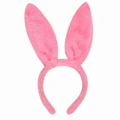 [SSKRYL] うさ耳 カチューシャ うさぎ ふわふわ ヘアアクセサリー コスプレ 小物 パーティー イベント 仮装 ハロウィン (ピンク) [ピンク]