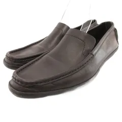 グッチ GUCCI スリッポン ローファー シューズ レザー 37.5 黒 ブラック /JS ■GY62